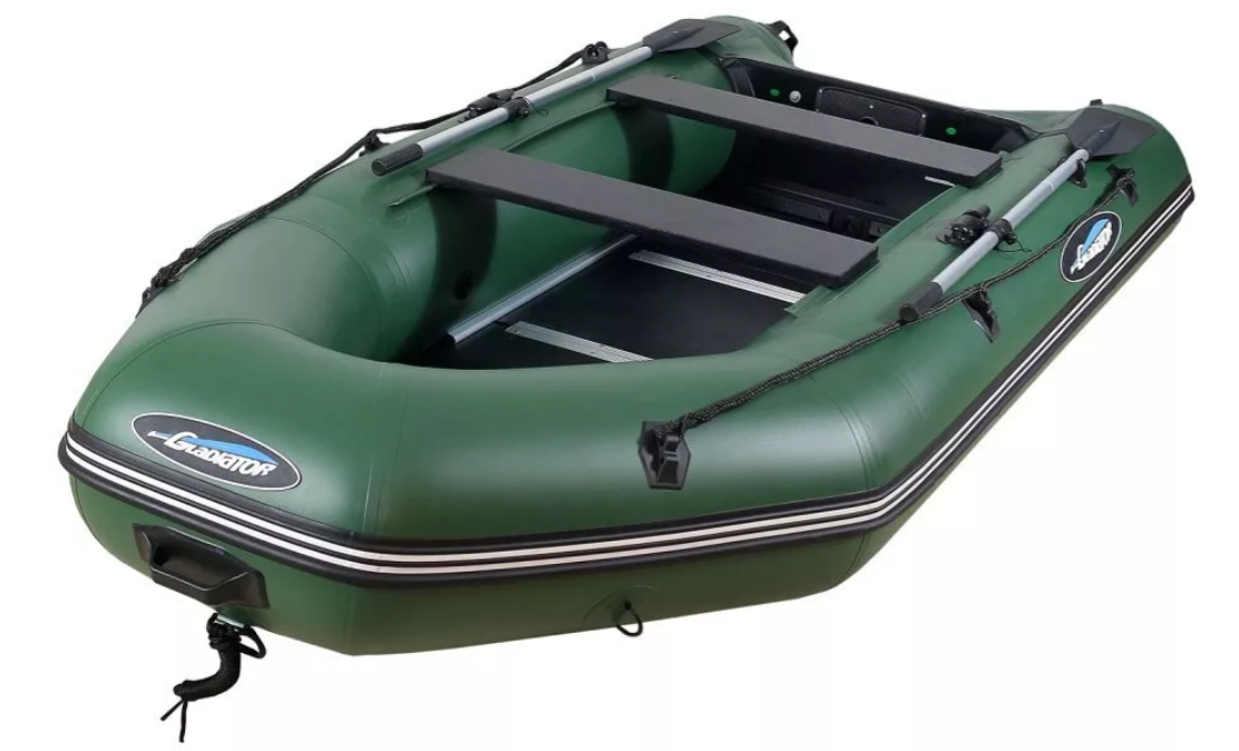 МОТОРНО-ГРЕБНАЯ ЛОДКА ПВХ GLADIATOR А 340 ТК С ФАНЕРНЫМ ПОЛОМ в Иваново