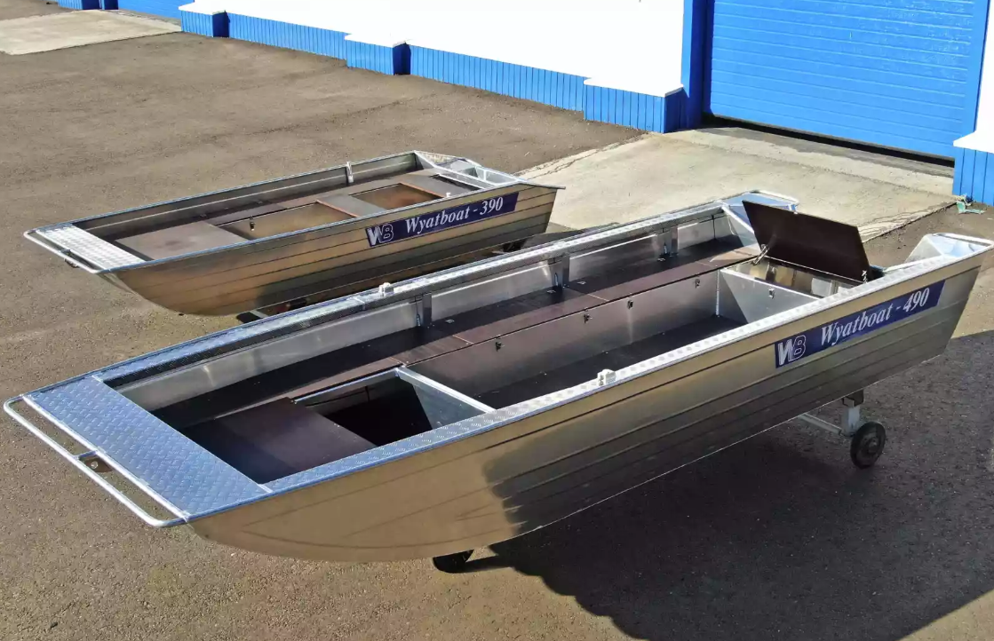 Алюминиевая лодка Wyatboat-490 Jonboat в Иваново
