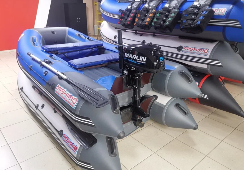 КОМПЛЕКТ ЛОДКА MISHIMO LITE 315 + МОТОР 5л.с в Иваново