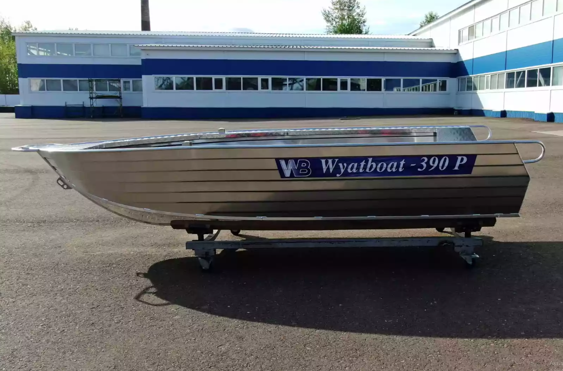 Алюминиевая лодка Wyatboat-390РМ увеличенный борт в Иваново