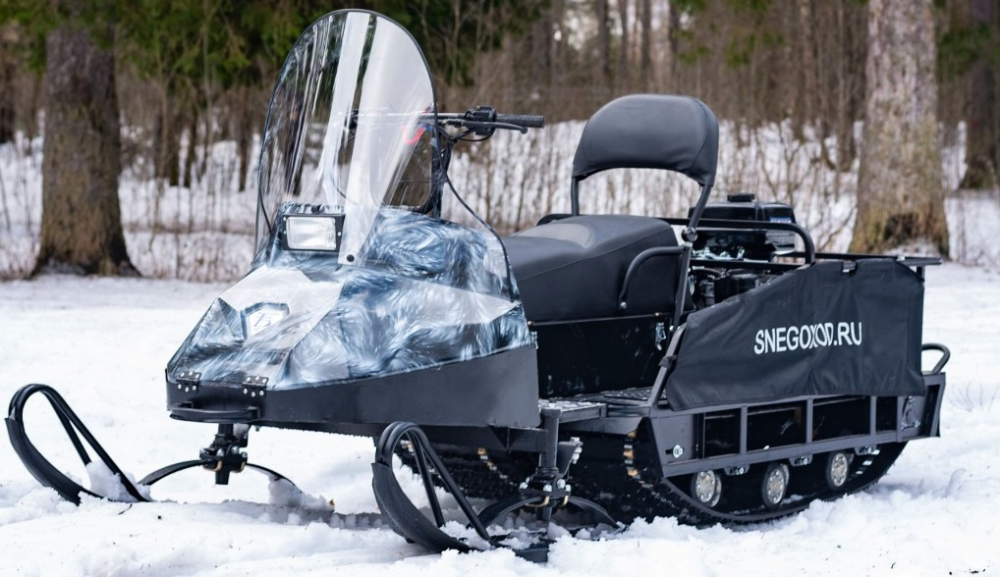 Миниснегоход Бурлак Егерь Экспедитор 15 л.с. , реверс, тормоз, капот белый в Иваново