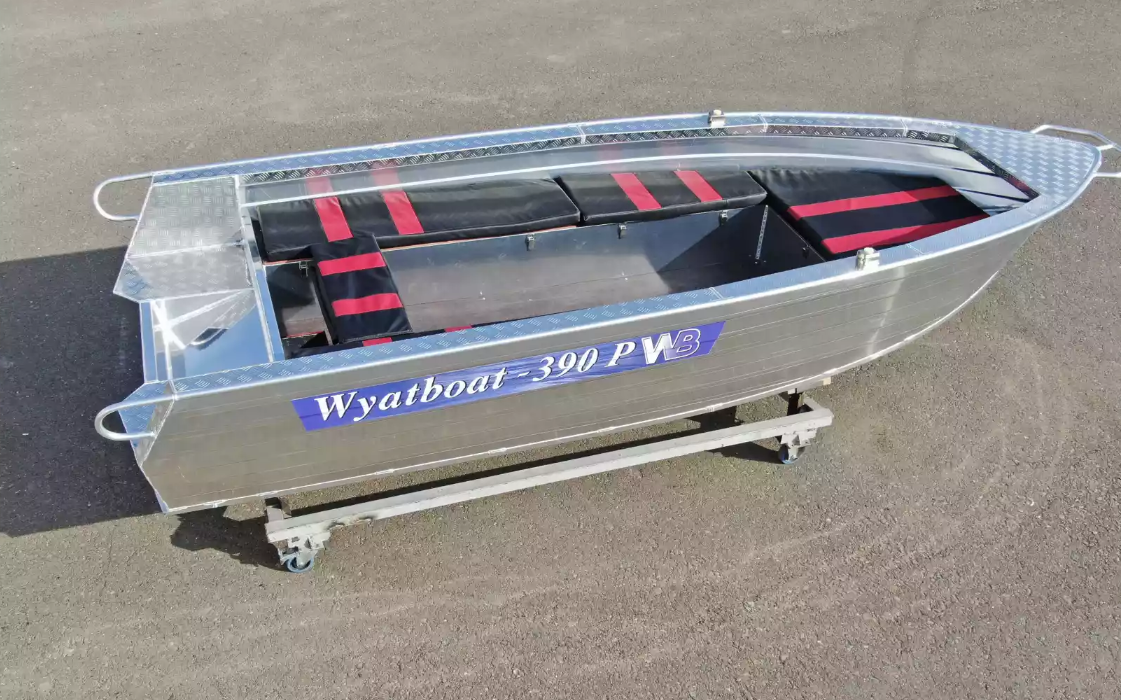 Алюминиевая лодка Wyatboat-390РМ увеличенный борт в Иваново