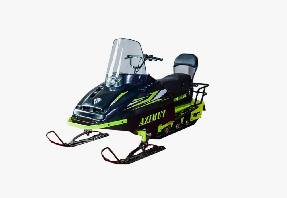 Миниснегоход Бурлак Азимут 20 л.с. , эл.запуск, реверс, тормоз гидравл, капот черный в Иваново