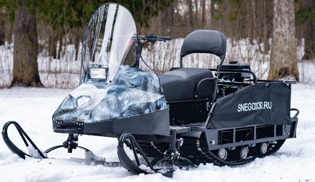 Миниснегоход Бурлак Егерь Экспедитор 15 л.с. , реверс, тормоз, капот белый в Иваново