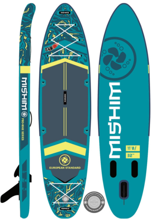 SUP (САП) Доска MISHIMO PRO-MAX Light Teal 11’ (335см) в Иваново