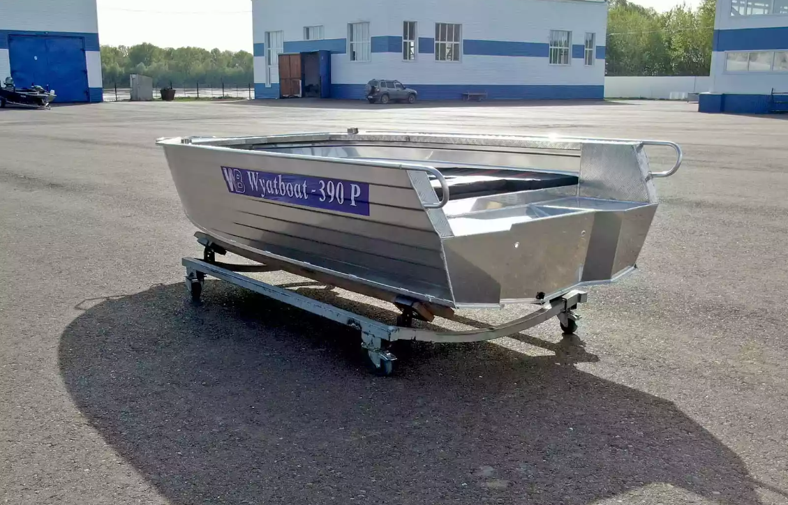 Алюминиевая лодка Wyatboat-390РМ увеличенный борт в Иваново