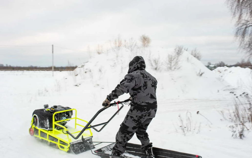 Мотобуксировщик Бурлак ХОЗЯИН-1 (капот ткань) в Иваново