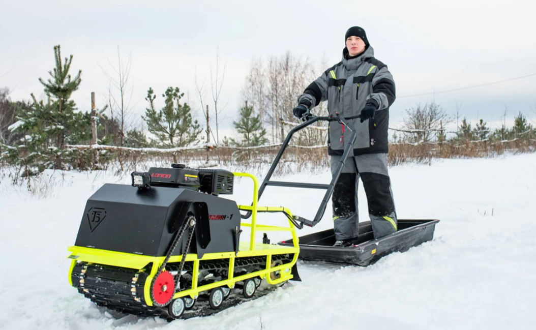 Мотобуксировщик Бурлак ХОЗЯИН-1 (капот ткань) в Иваново