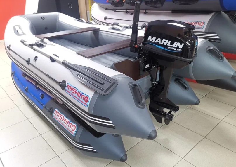 КОМПЛЕКТ ЛОДКА MISHIMO LITE 350 + МОТОР 9,8 Л.С. в Иваново