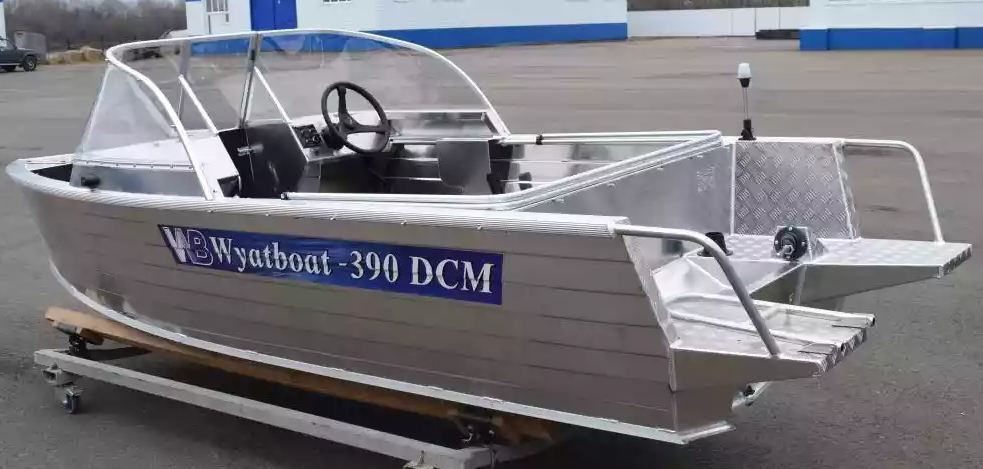 Алюминиевая лодка Wyatboat-390 DCM Увеличенный борт в Иваново