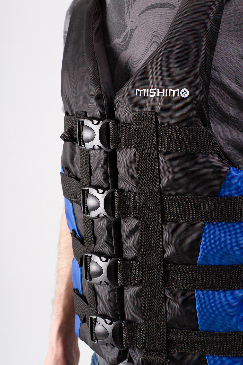 Жилет спасательный MISHIMO PRO Премиум качества Черно-синий в Иваново