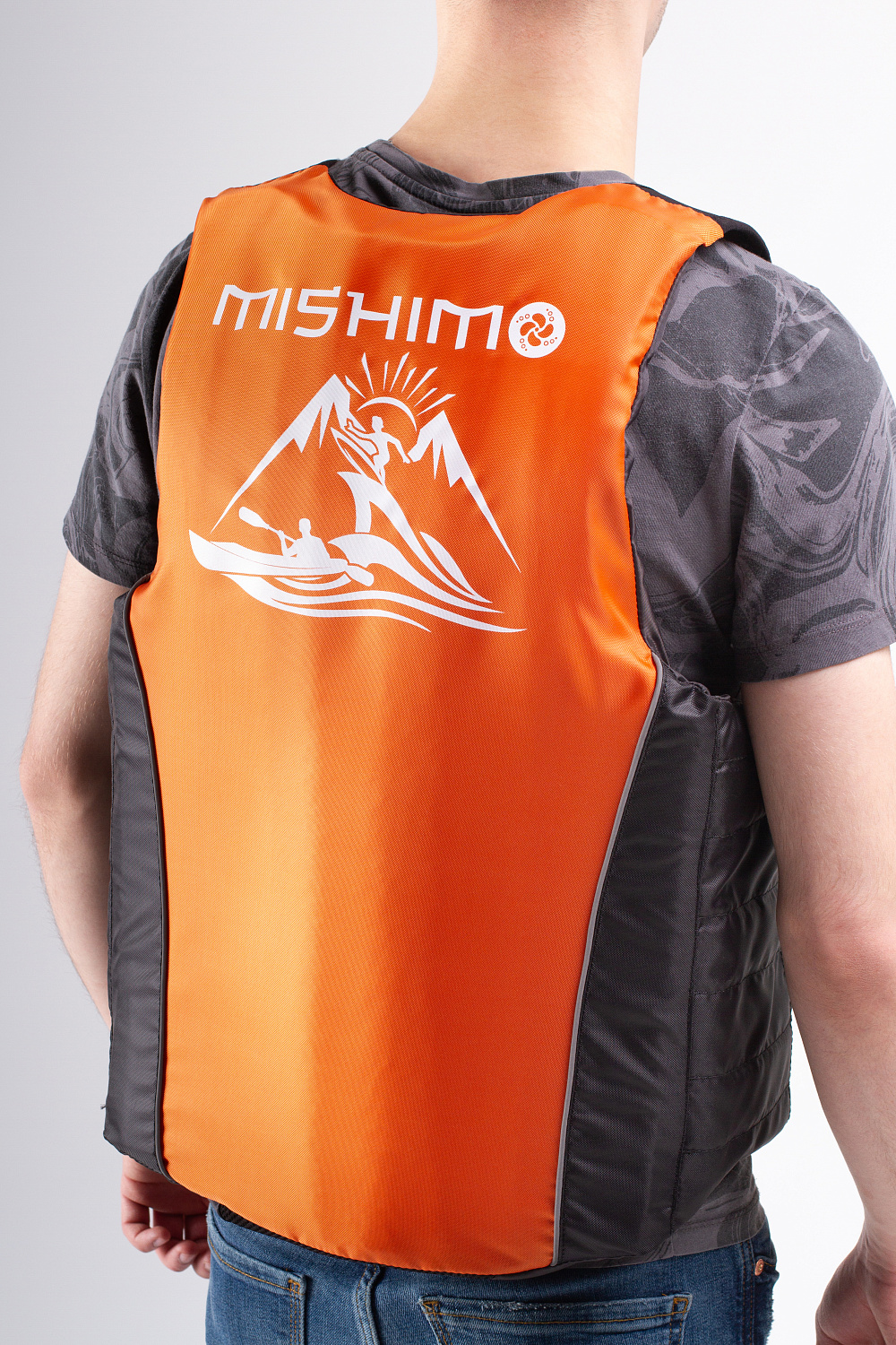 Жилет спасательный MISHIMO PRO Премиум качества Черно-оранжевый в Иваново
